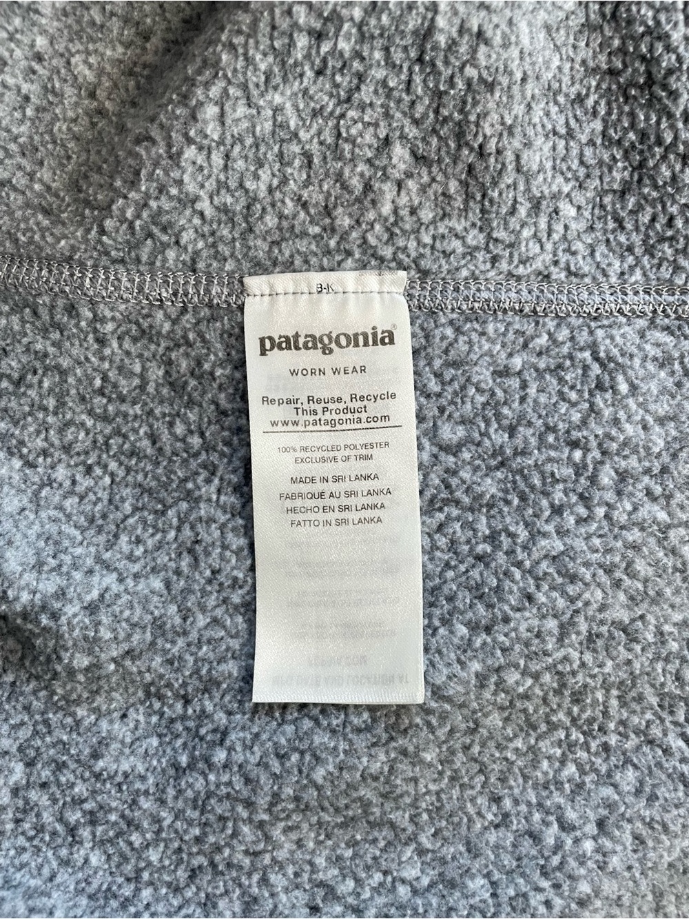Patagonia Heather Gray Quarter-Zip Better Sweater - Picture 5 of 5